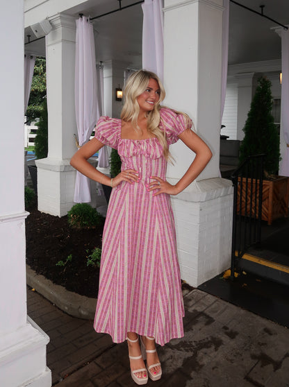 Sunday Pink Midi Dress