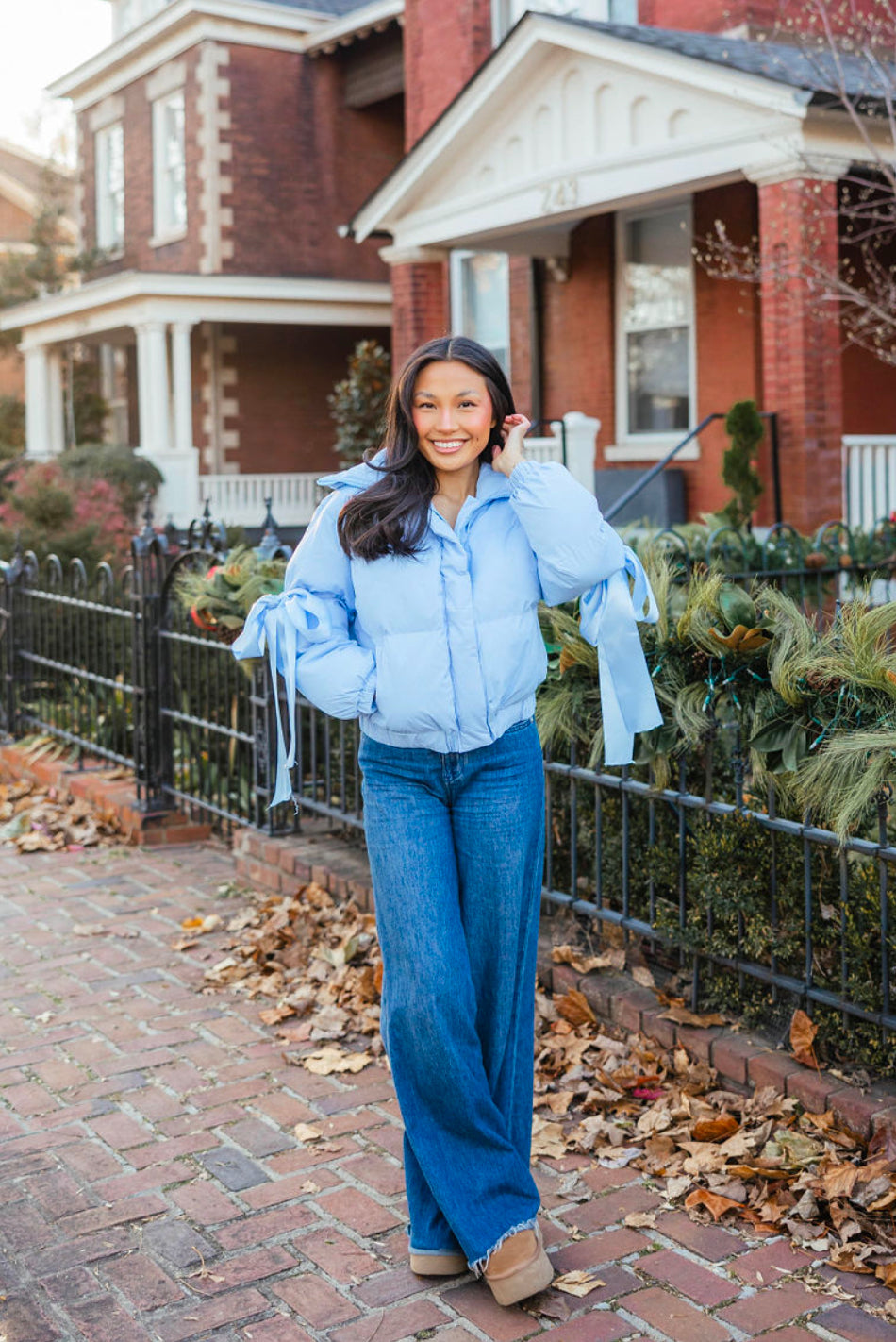 Caroline Puffer Jacket | Baby Blue