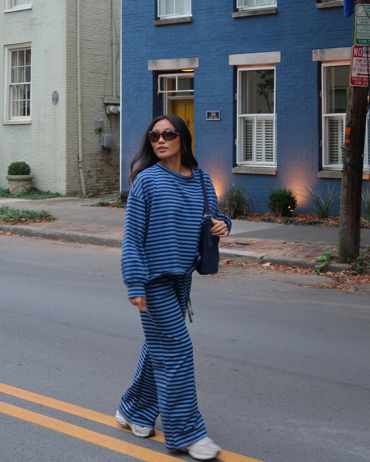 Homeroom Stripe Top | Blue + Navy