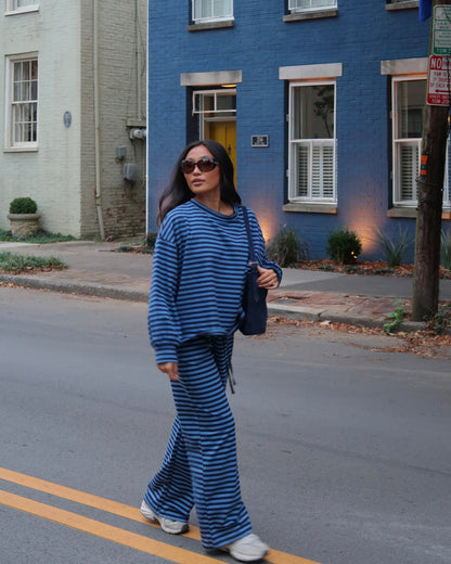 Homeroom Stripe Top | Blue + Navy