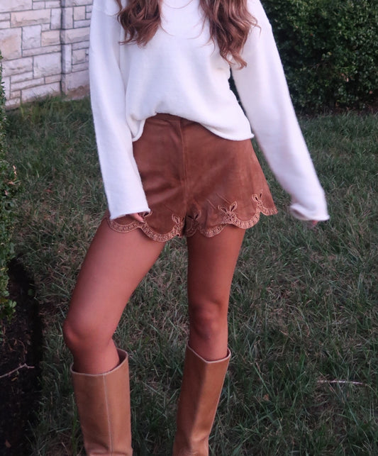 Harlow Suede Shorts