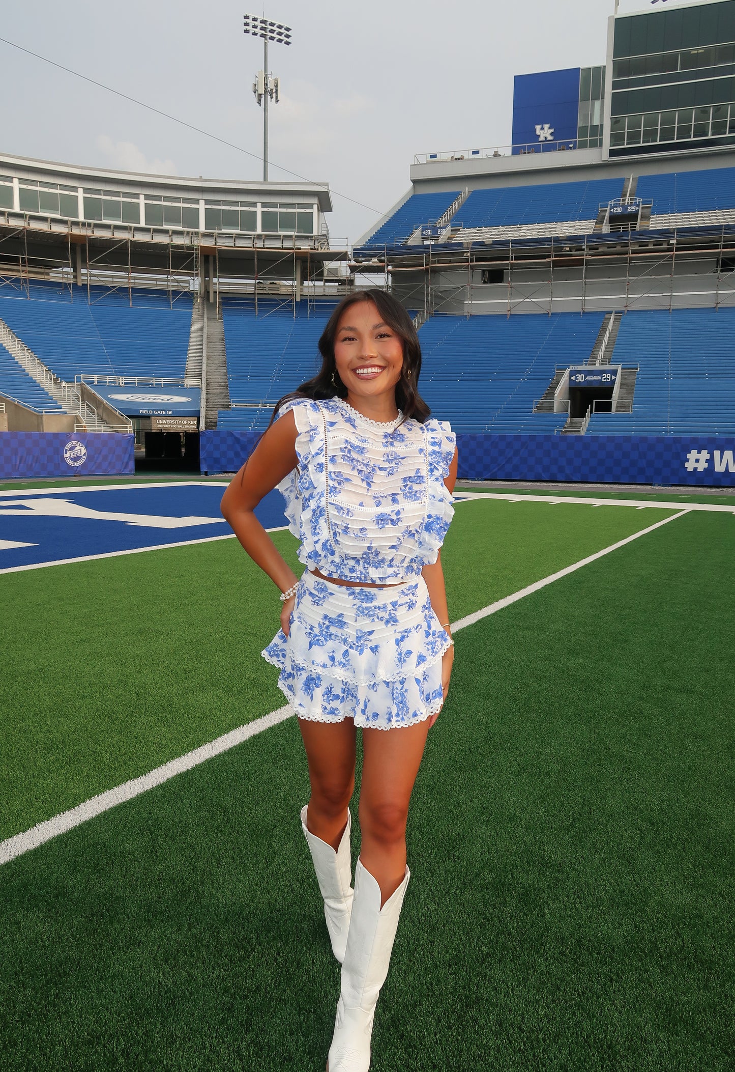 Dylan Ruffle Floral Skort