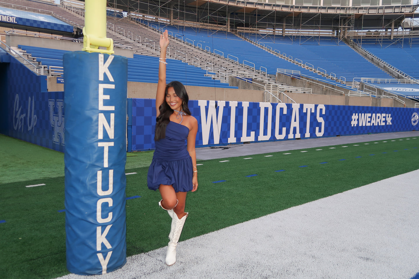 Crowd Favorite Navy Bubble Dress