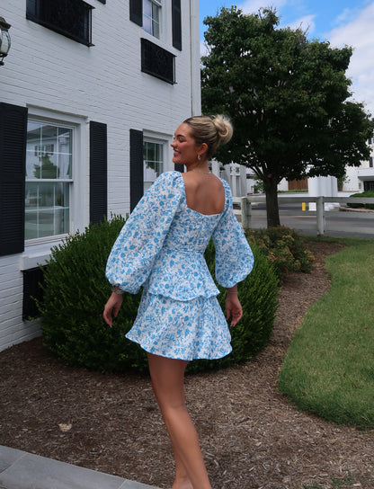Becca Floral Ruffle Dress
