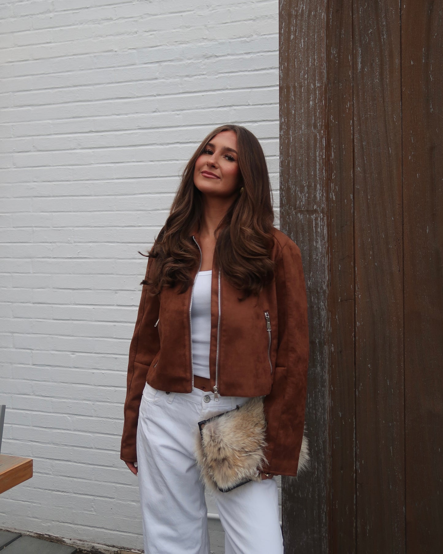 Oaklyn Faux Suede Jacket