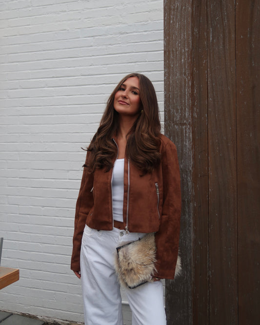 Oaklyn Faux Suede Jacket