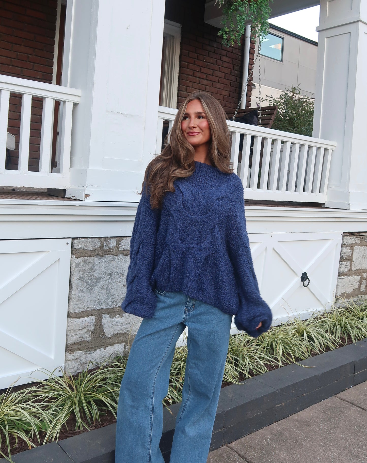 Amelia Chunky Sweater | Navy