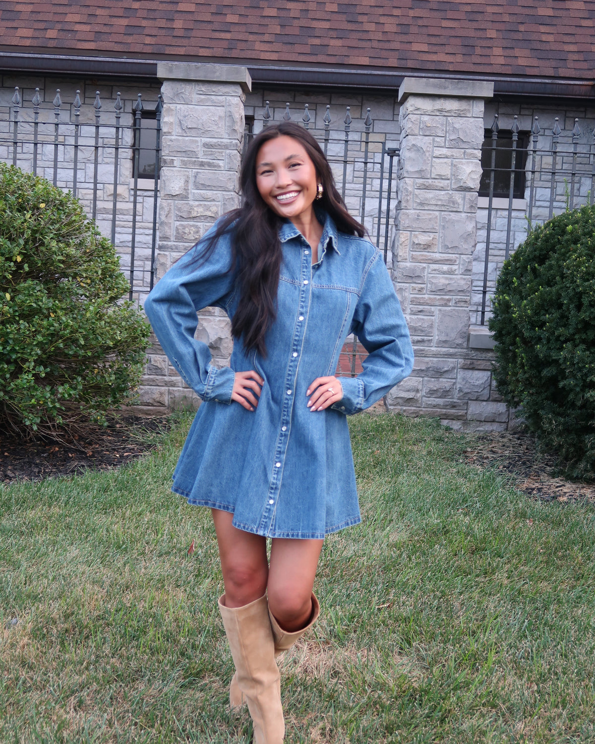 Phoebe Denim Mini Dress