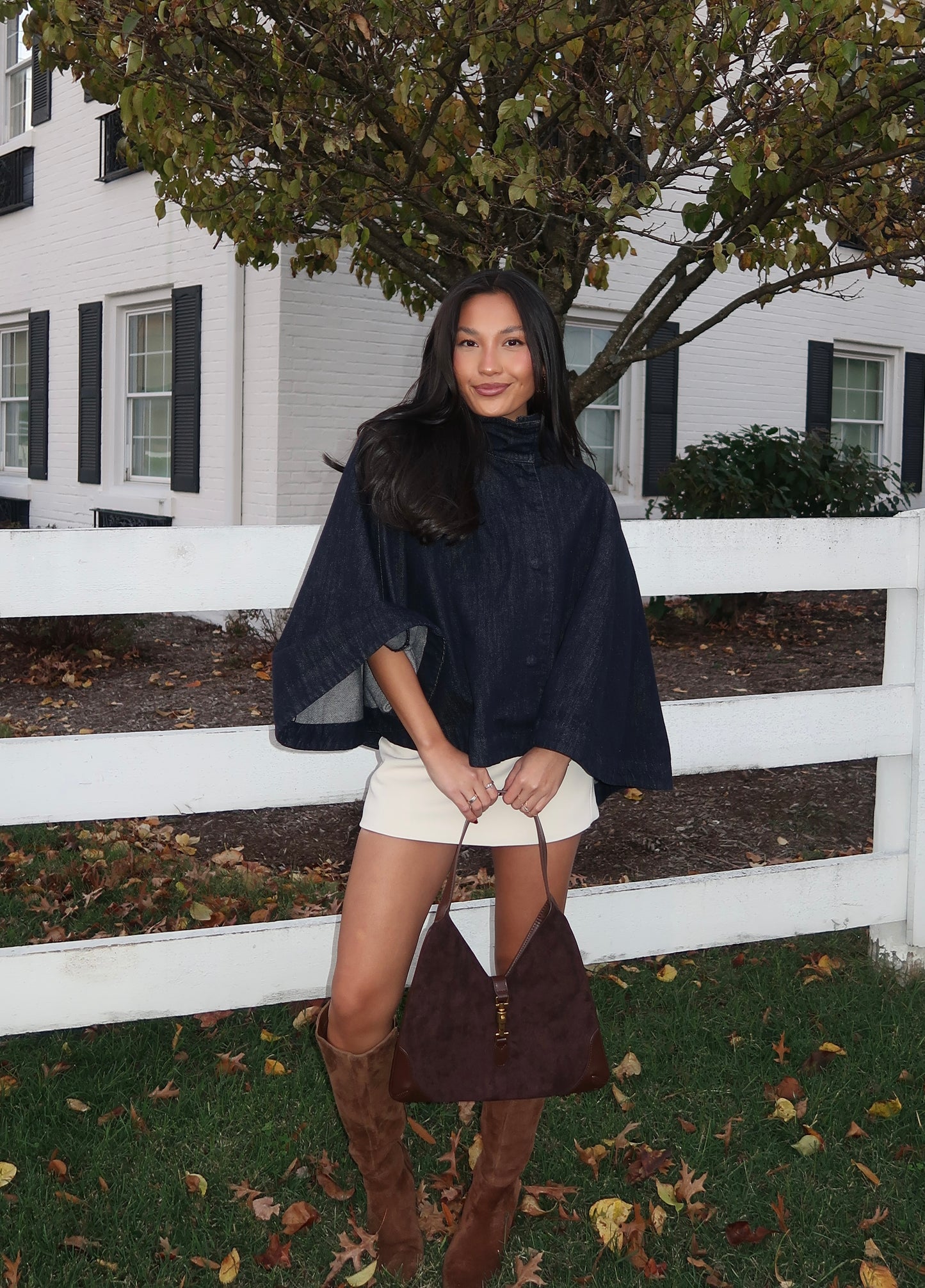 Pamela Denim Cape