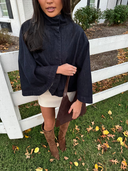 Pamela Denim Cape