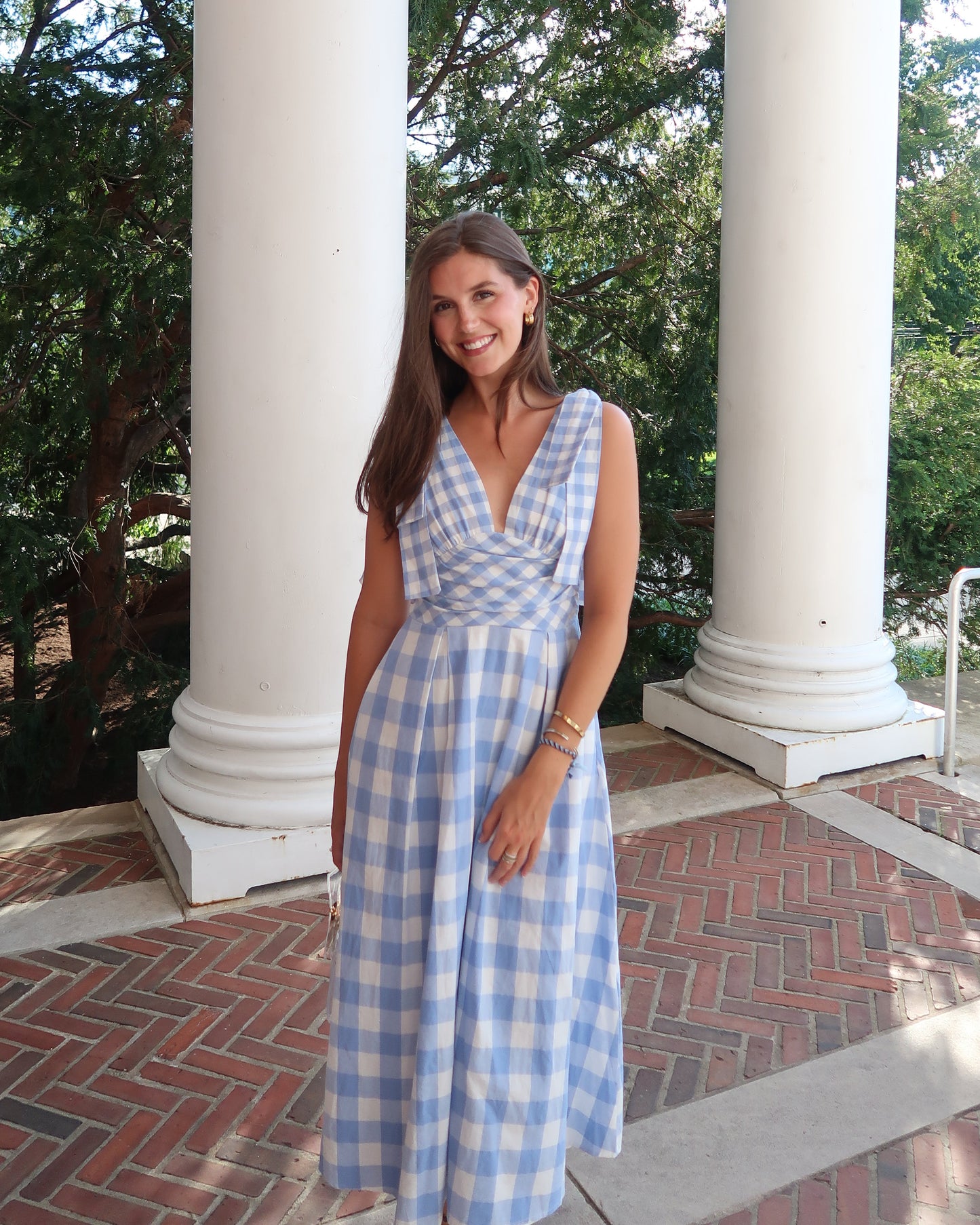 Home Team Gingham Midi Dress