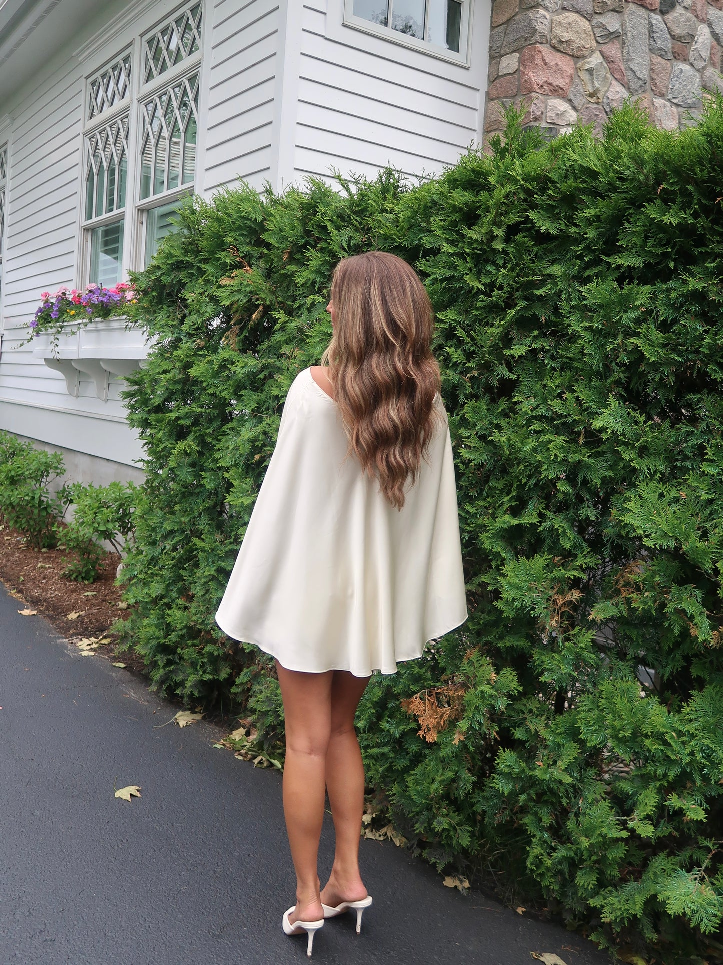 Forevermore Satin Cape