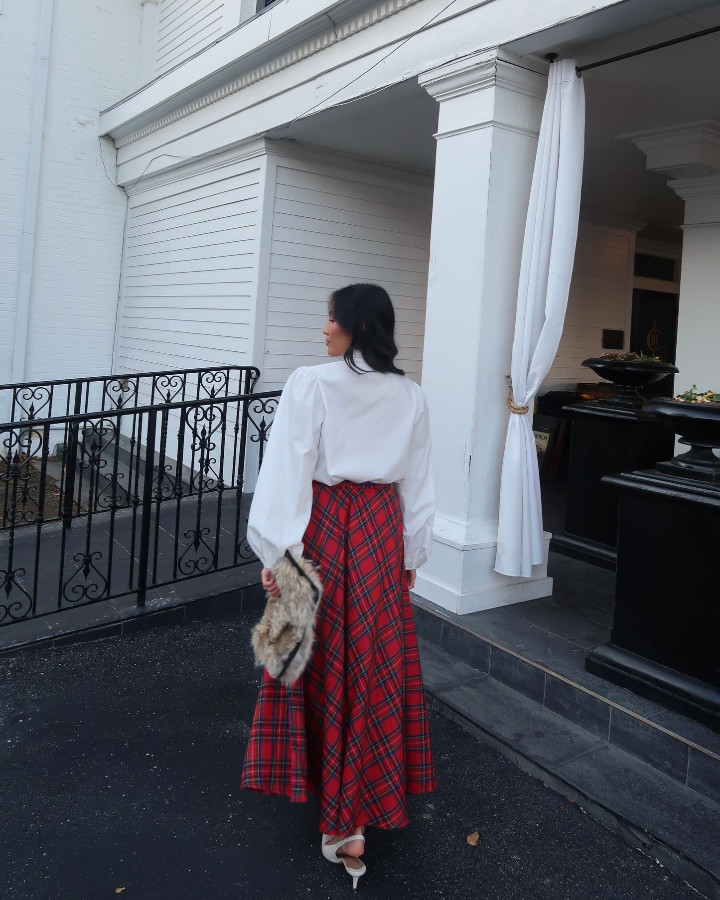 Blair Plaid Midi Skirt