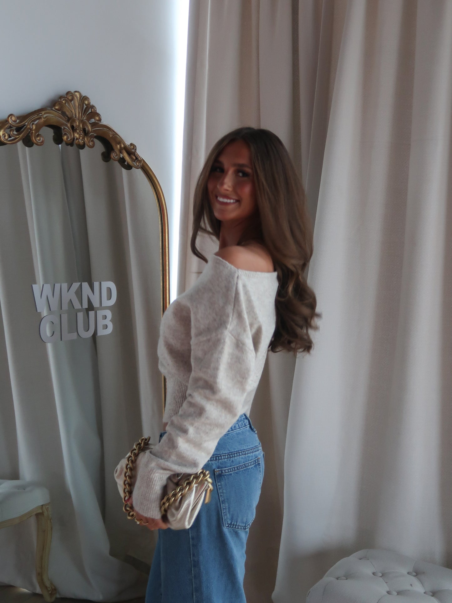 Sintelle Knit Top | Oatmeal