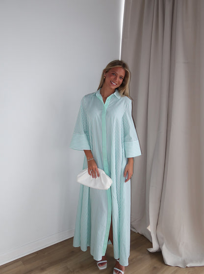 Saylor Striped Maxi Dress | Green