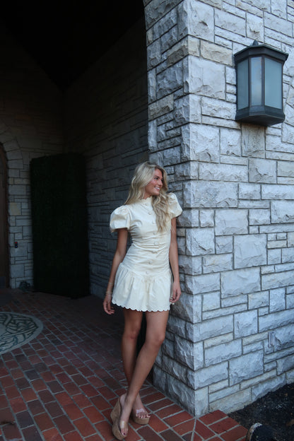 Greer Scallop Mini Dress
