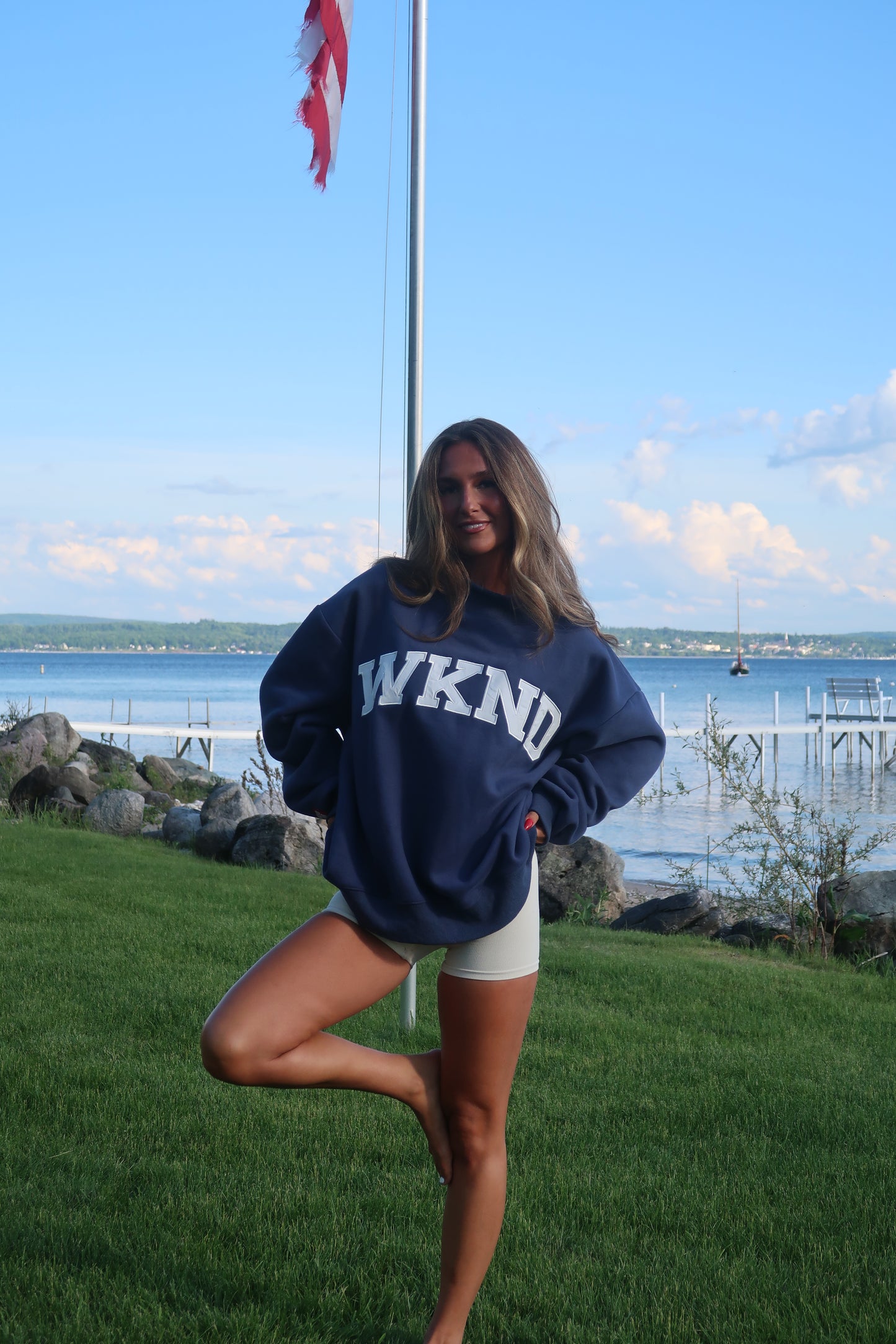 WKND CLUB Mockneck | Navy | PREORDER 6/26