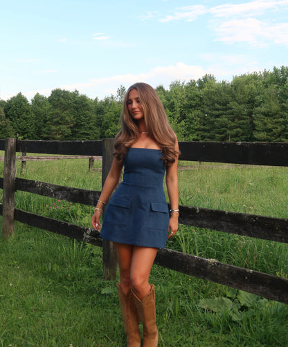 Jentry Mini Dress | Denim
