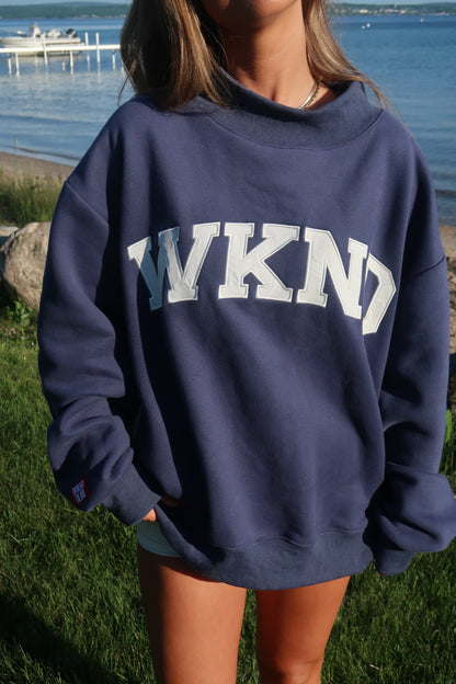 WKND CLUB Mockneck | Navy | PREORDER 6/26