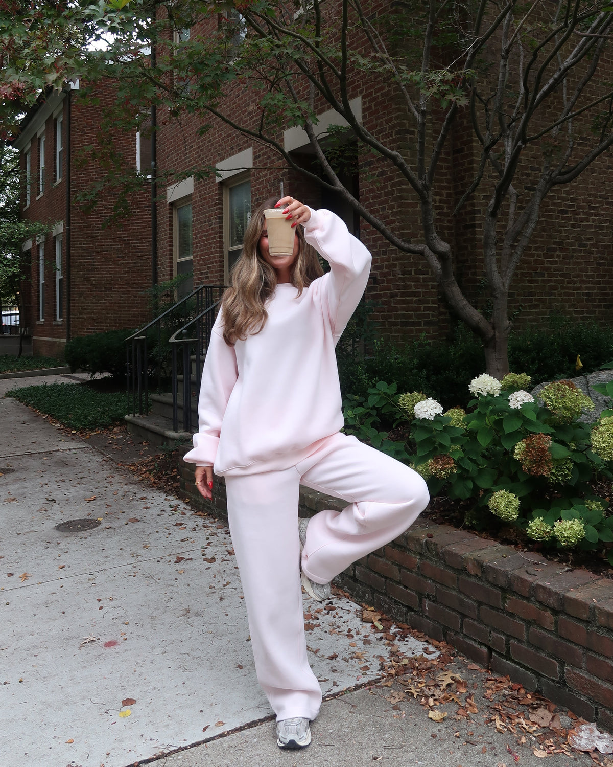 Haven Wide Leg Sweatpants | Baby Pink