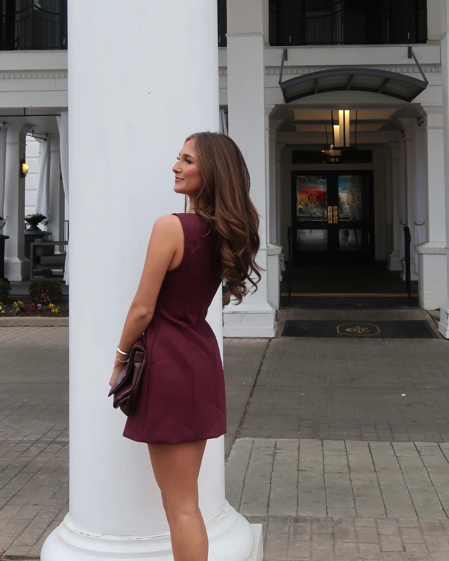 Vivienne Mini Dress | Burgundy