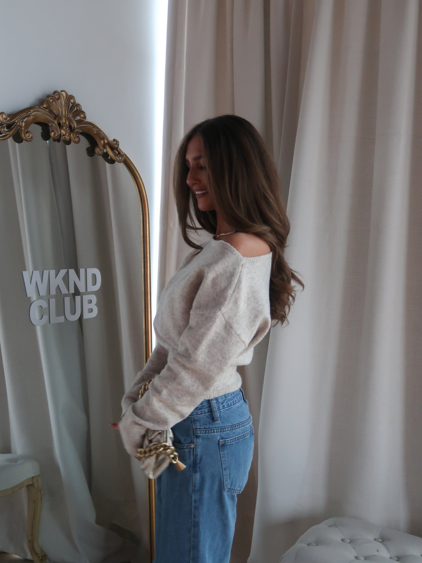 Sintelle Knit Top | Oatmeal