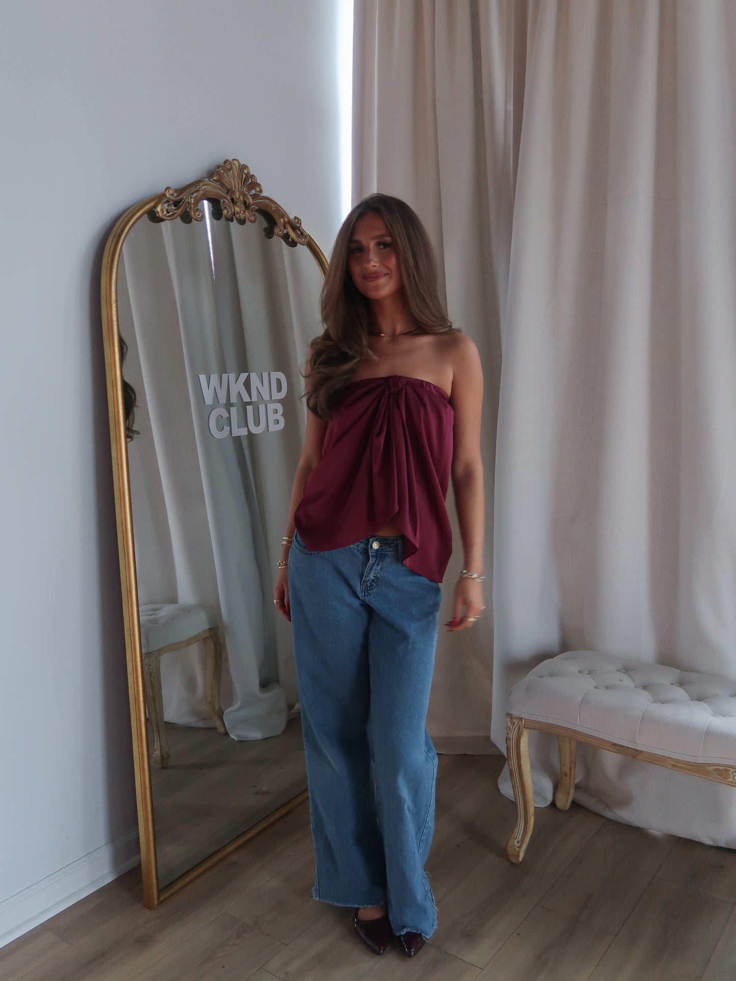 Searcy Top | Burgundy