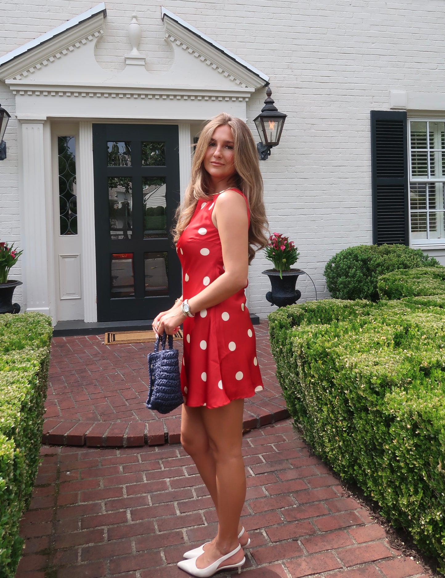 Cherry Polka Dot Mini Dress