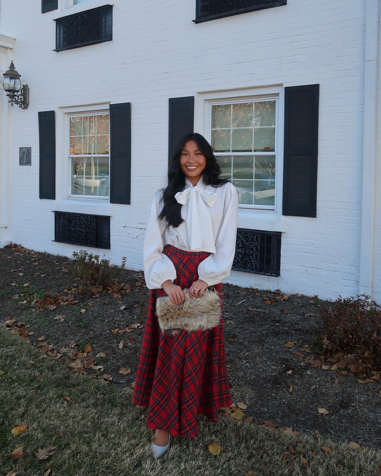 Blair Plaid Midi Skirt