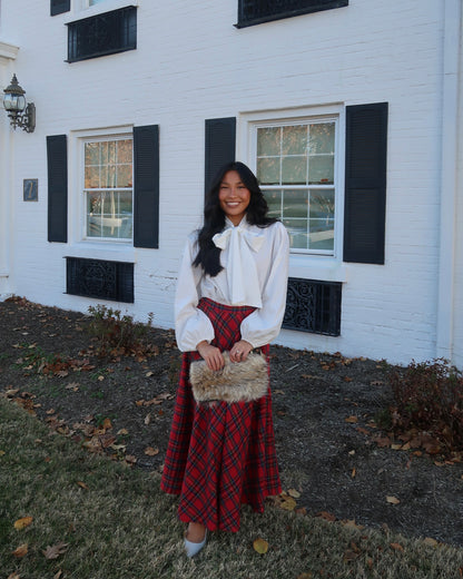 Blair Plaid Midi Skirt