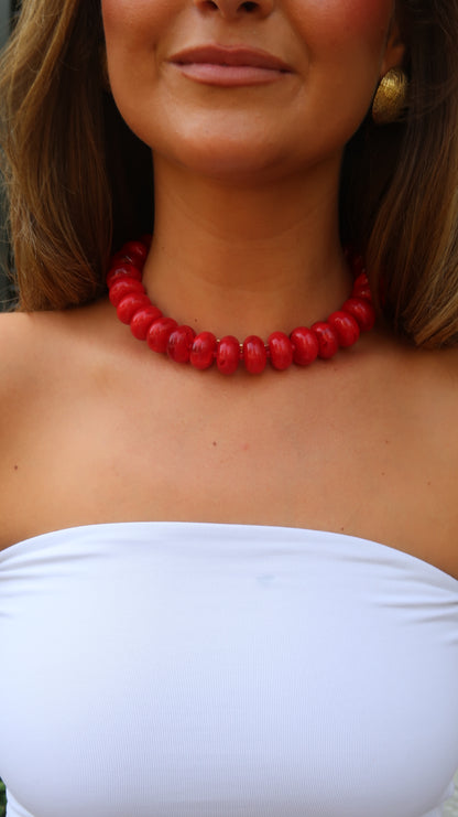 Palmer Chunky Necklace | Cherry