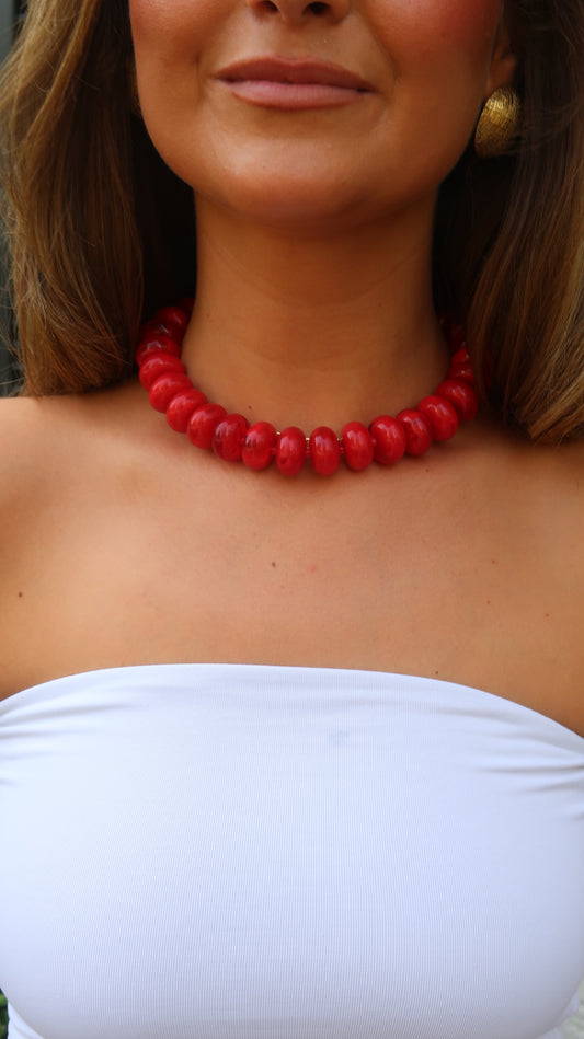 Palmer Chunky Necklace | Cherry