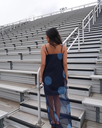 Overtime Polka Dot Midi Dress