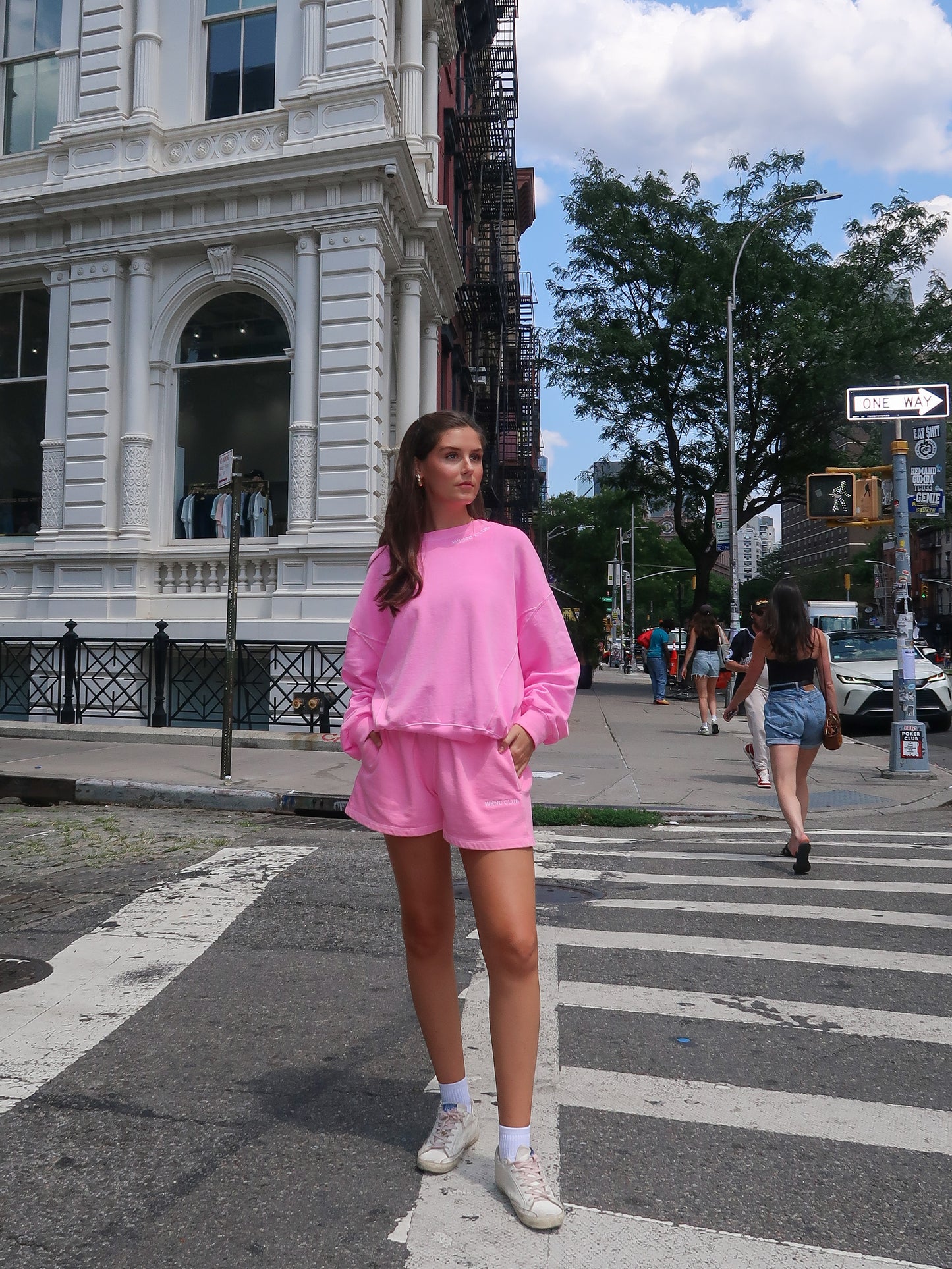 Weekender Oversized Sweatshirt | Bubblegum Pink