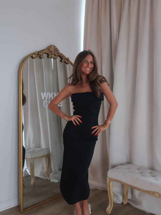 Seton Midi Dress | Black