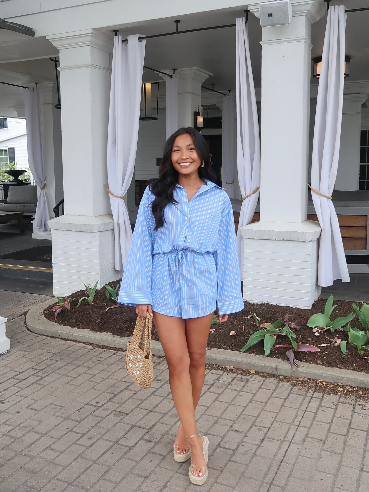 Emily Stripe Romper
