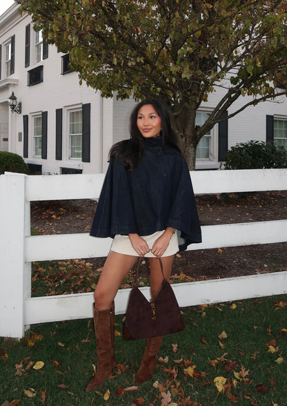 Pamela Denim Cape