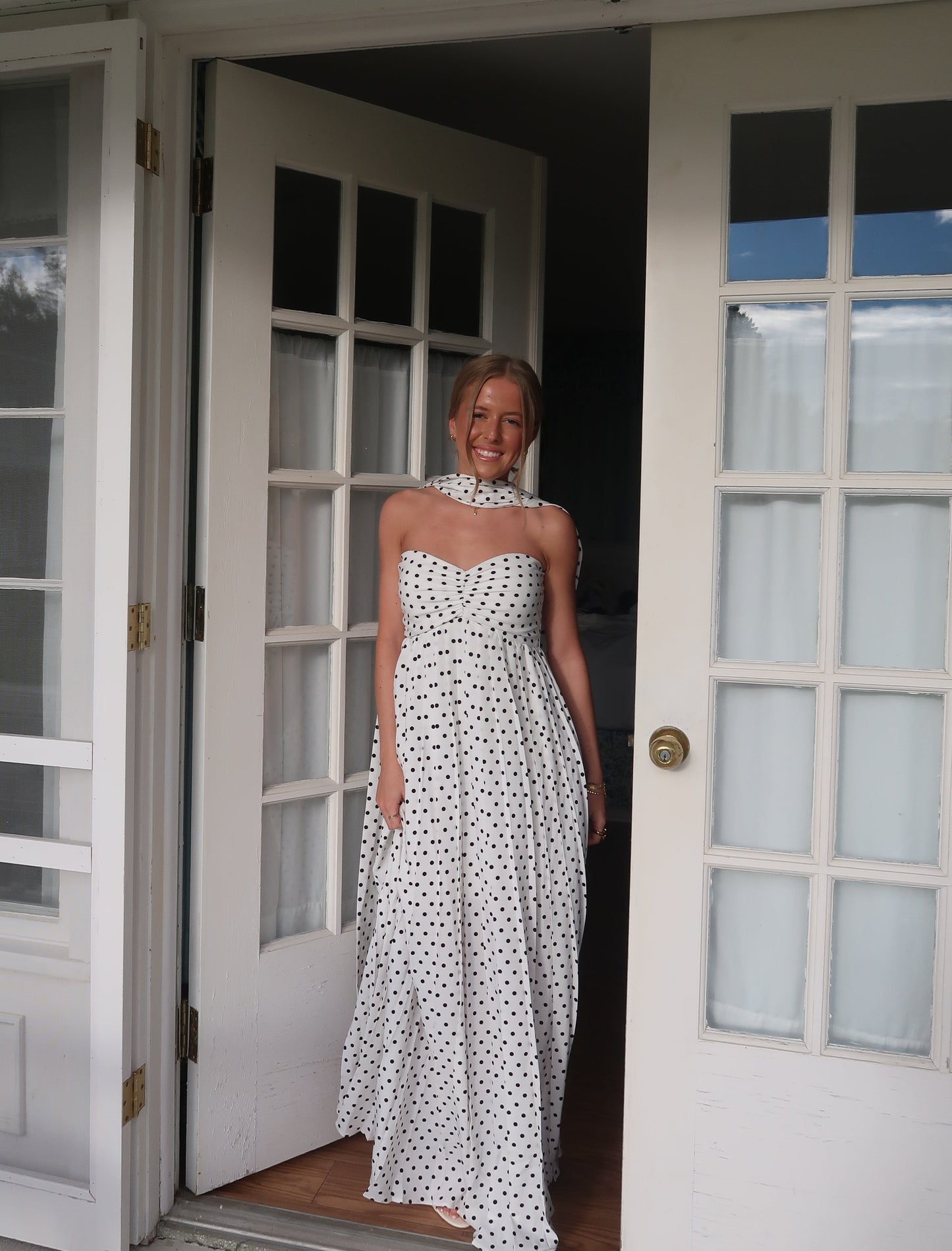 Sofie Polka Dot Maxi Dress