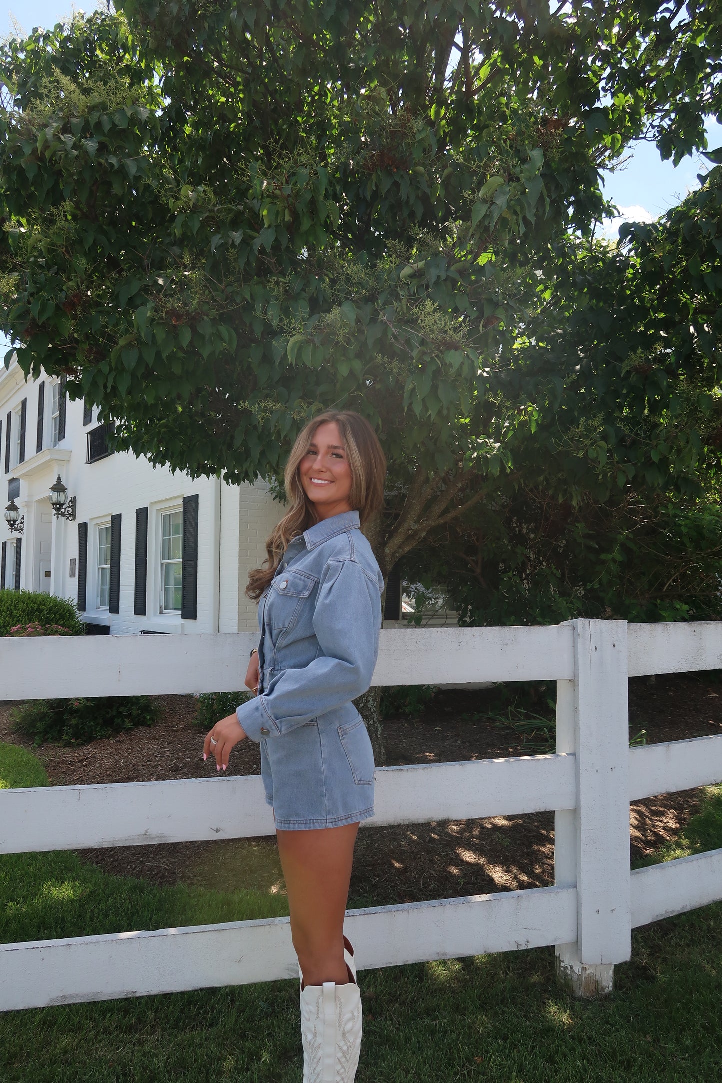 Palmer Denim Romper