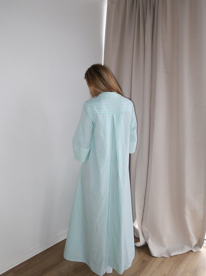 Saylor Striped Maxi Dress | Green