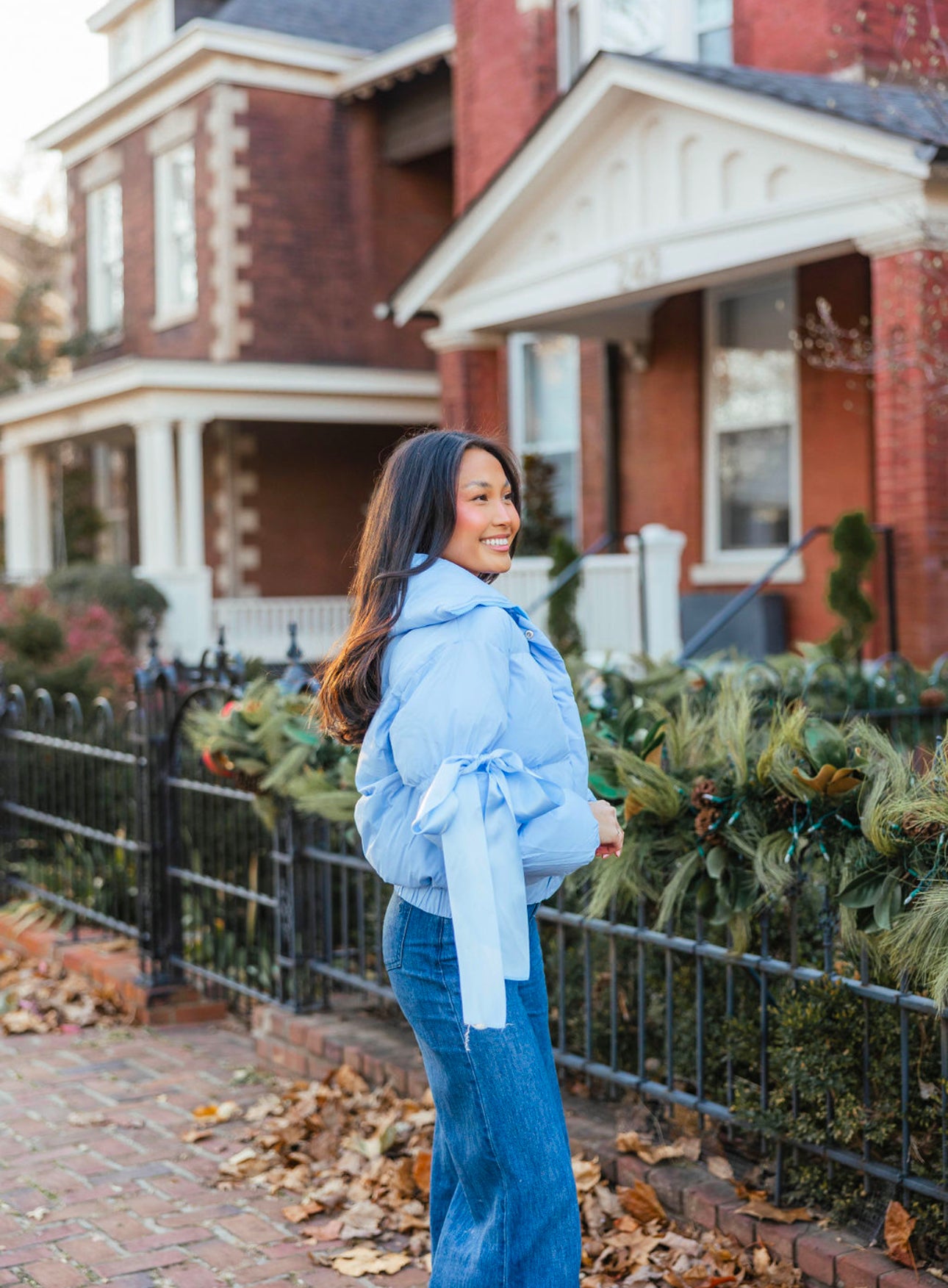 Caroline Puffer Jacket | Baby Blue