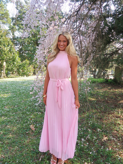 Iris Pleated Midi Dress