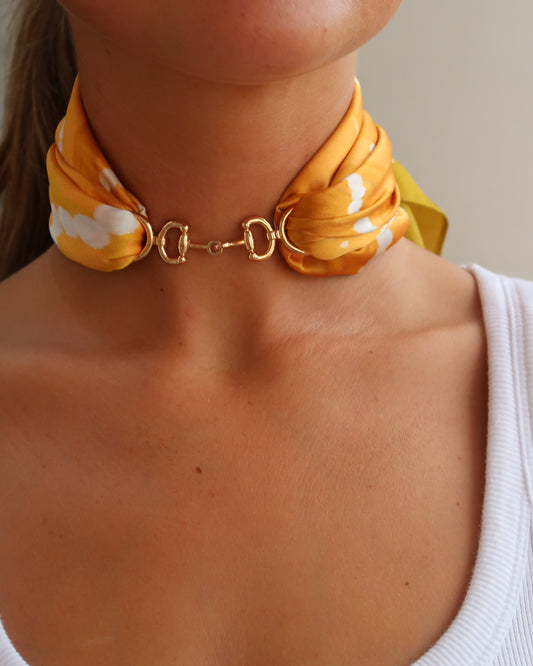 Scarf Necklace | Maison Link | Horsebit