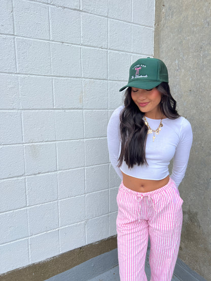 Living For The Weekends Green Trucker Hat