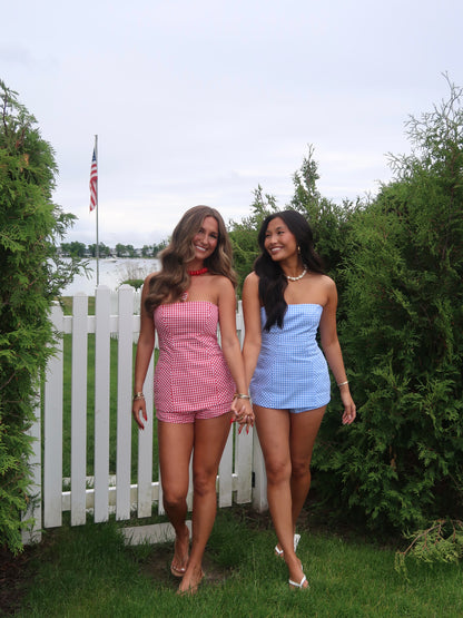 American Honey Gingham Set | Blue