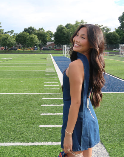 Kickoff Denim Mini Dress