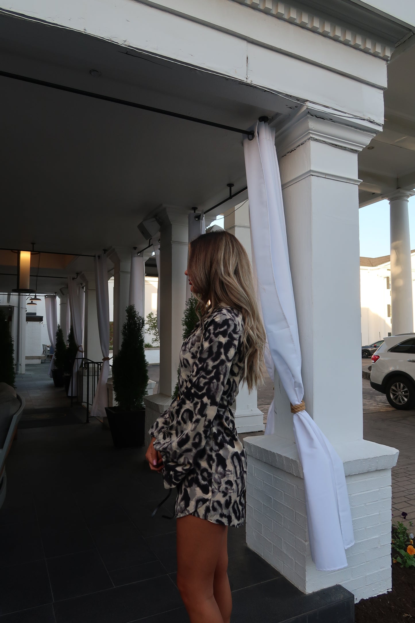 Selena Leopard Belted Dress