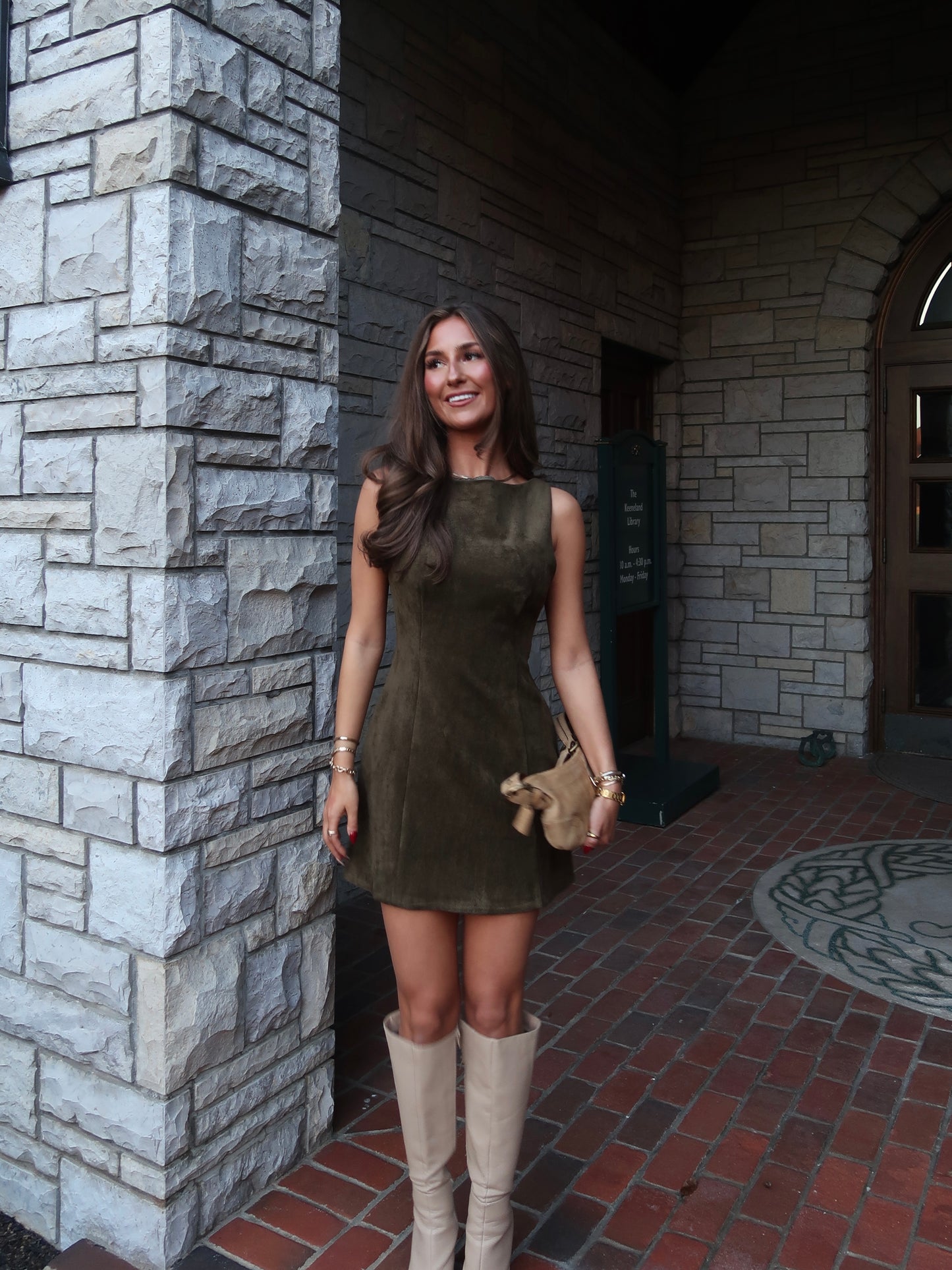 Callie Mini Dress | Olive