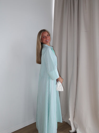 Saylor Striped Maxi Dress | Green