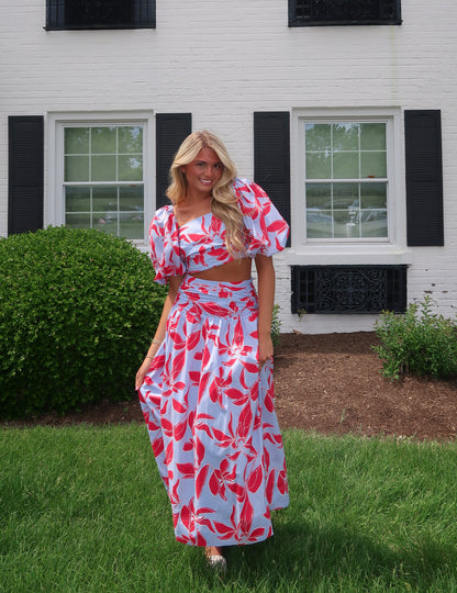 McCall Floral Midi Skirt
